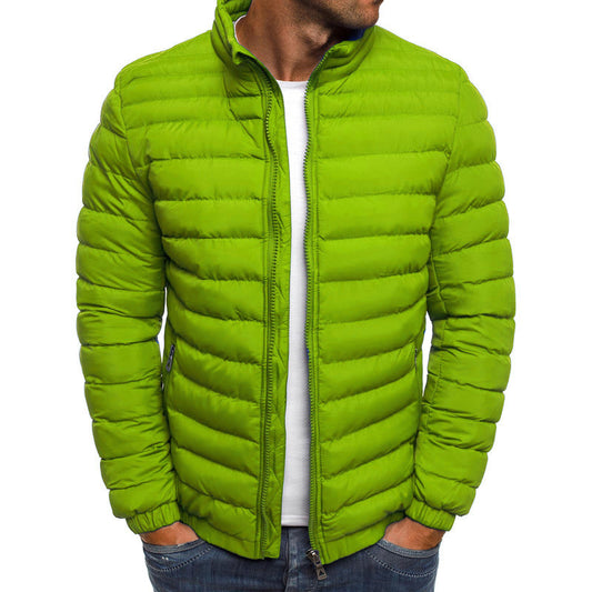 Men's New Solid Color Cotton Coat