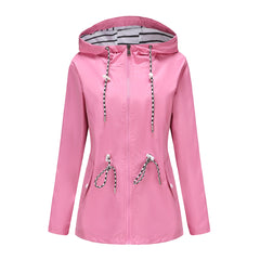 2023 New Large Size Waterproof Striped Jacket