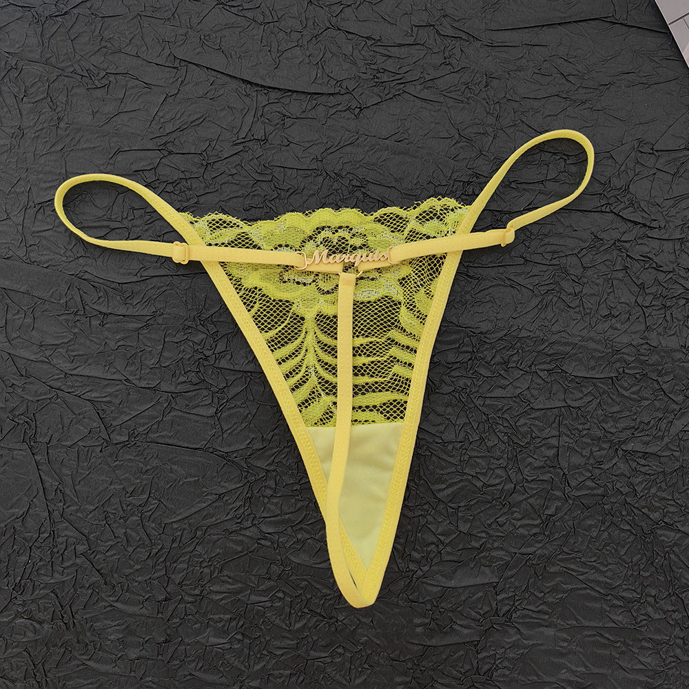 Lace Strap Sexy Low Rise Thong