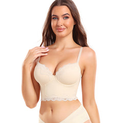 New high-support body-shaping vest-style body-shaping lace back-beautiful large size bra V210699