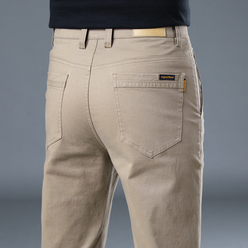 2024 Men's New Slim Straight High-end Cotton Casual Pants