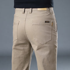 2024 Men's New Slim Straight High-end Cotton Casual Pants