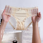 New Contrast Color Satin Lace Low Waist Comfortable Breathable Briefs