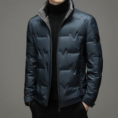 Warm thickened solid color down jacket