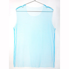 Men's mesh vest fully transparent sexy