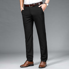 Summer Thin Casual Straight Elastic Breathable Trousers