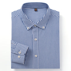 Men's Business Casual Striped Shirt