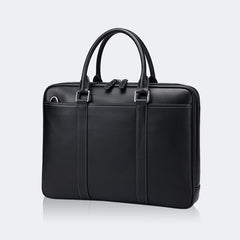 Men's Business Genuine Leather Casual Simple Shoulder Crossbody Briefcase Handbag