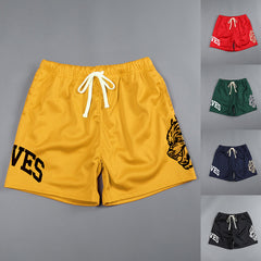Men's New Fashion Beach Shorts Mesh Quick-drying Multi-color Sports Shorts