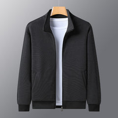 2023 New Winter Men's Velvet Thickened Stand Collar Warm Jacket