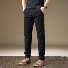 Men's New Loose Straight Cotton High-end Simple Casual Pants