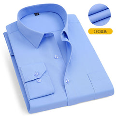 Men's Business Striped Cotton Professional Work Shirt