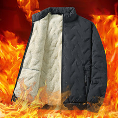 Thick warm lambskin cotton coat