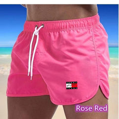 Men's casual youth multi-color sports swimming shorts men