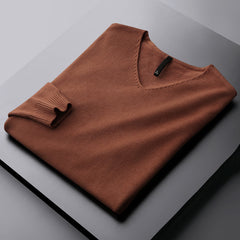 Men's Warm V-Neck Sweater