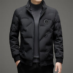 New Men's Stand Collar Warm, Casual and Versatile Down Jacket