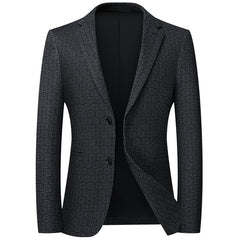 2024 New Men's Houndstooth Slim Business Casual Blazer