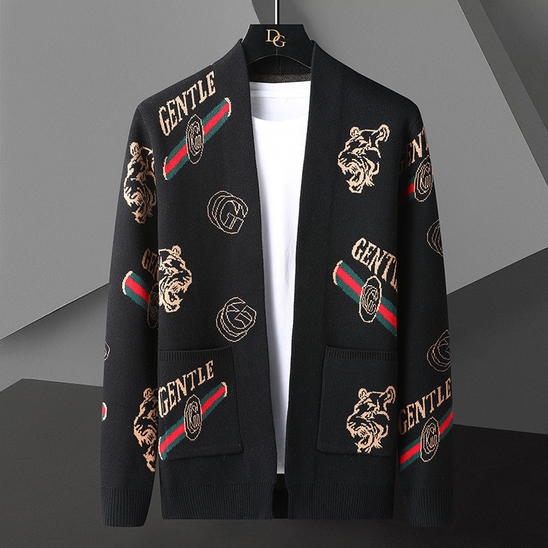 New Long Sleeve Knitted Cardigan Sweater