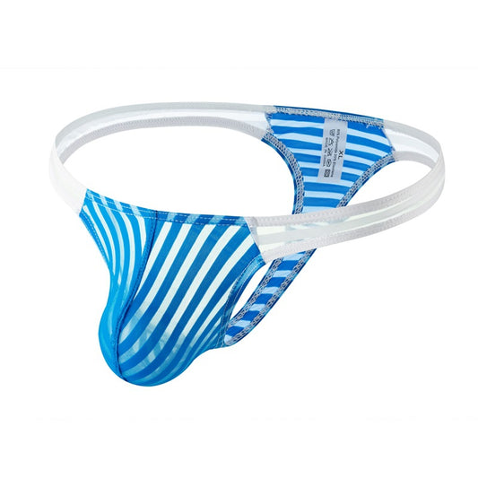 2024 New Men's Sexy Transparent Color Matching Thong