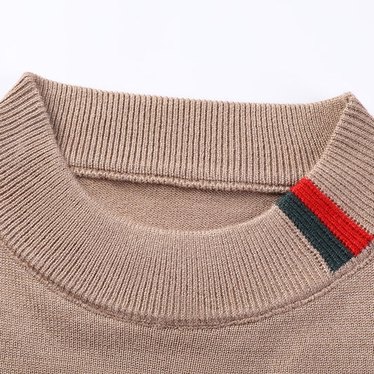 Autumn and winter half turtleneck thick sweater