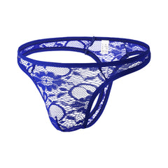 Men's Sexy Lace Transparent Thong