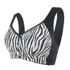 New Soft Cotton Printed No Wire Plus Size Bra