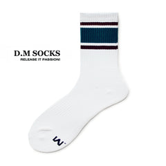 Rainbow Striped Sweat-wicking Sports Socks