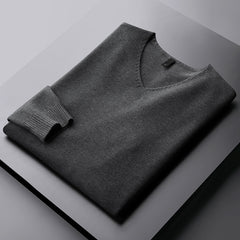 Men's Warm V-Neck Sweater
