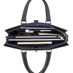 Men's business large capacity genuine leather bag