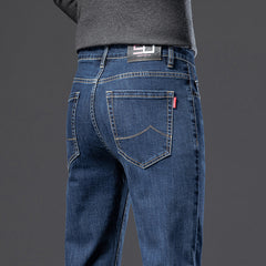 2024 New High-end Men's Straight Slim Stretch Casual Jeans