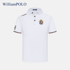 High-end business casual simple solid color POLO shirt