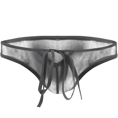 Men's Transparent Sexy Mesh Rope Briefs