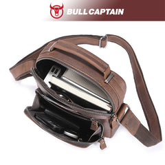 Men's cowhide handbag shoulder bag