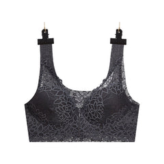 Front Zipper Large Size Sexy Lace Push Up Bra