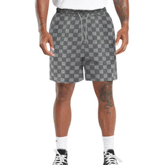 2024 Men's Checkerboard Loose Sports Casual Shorts