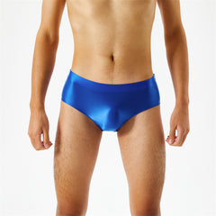 Men's Glossy Silky Transparent High Elastic Briefs