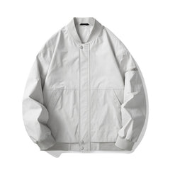 2023 Men's Simple Baseball Collar Casual Flight Suit Jacket