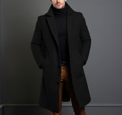 Men's Warm and Fashionable Woolen Coat