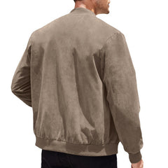 Men's Suede Zipper Casual Vintage Jacket