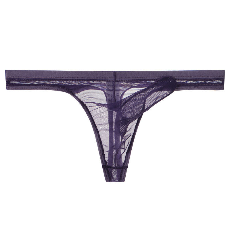 Ultra-thin mesh transparent thong