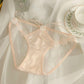 Fashionable three-dimensional embroidered lace mesh Panties