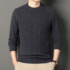 New casual round neck warm thick sweater