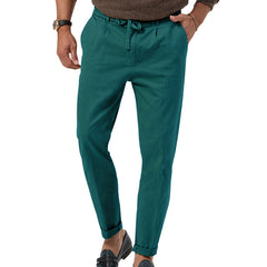 Men's Trendy Business Casual Large Size Straight Solid Color Trousers