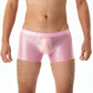 Men's Sexy Shiny Silky Transparent Boxer Briefs