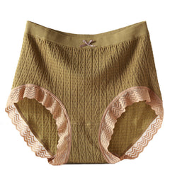 High Waist Stretch Cotton Breathable Briefs
