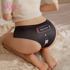 Sexy Low Waist Fashion Print Skin-friendly Soft Briefs