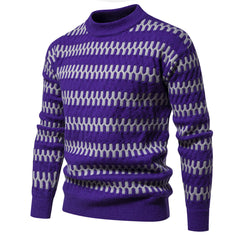 Men's Round Neck Lazy Style Pullover Bottoming Sweater