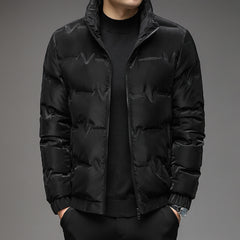 New men's stand collar zipper fashionable down jacket