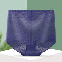 [ 5PCS ] Lace tummy-control buttocks sexy transparent mesh panties