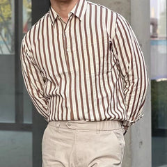 Men's New Gentleman High-quality Striped Plaid Business Casual Shirt